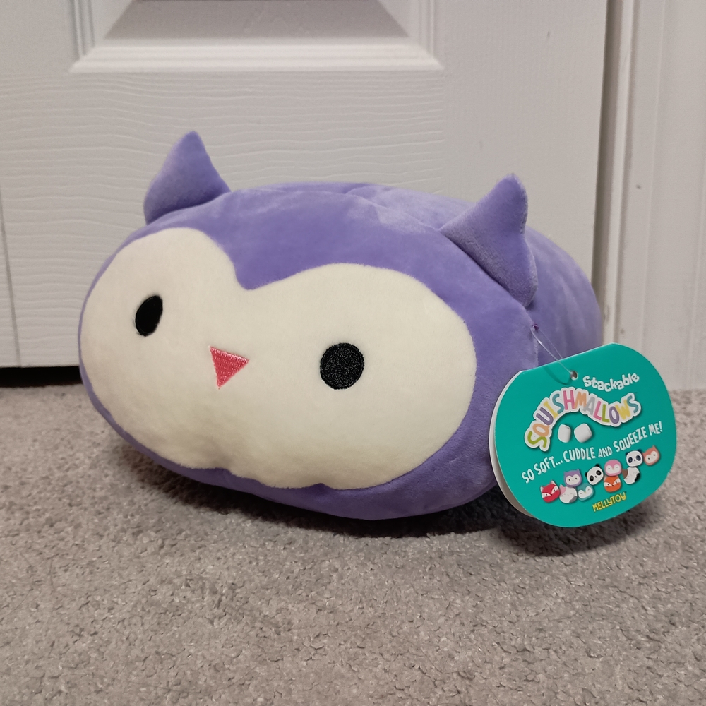 NWT Squishmallow Stackable 8" Purple Owl - Holly